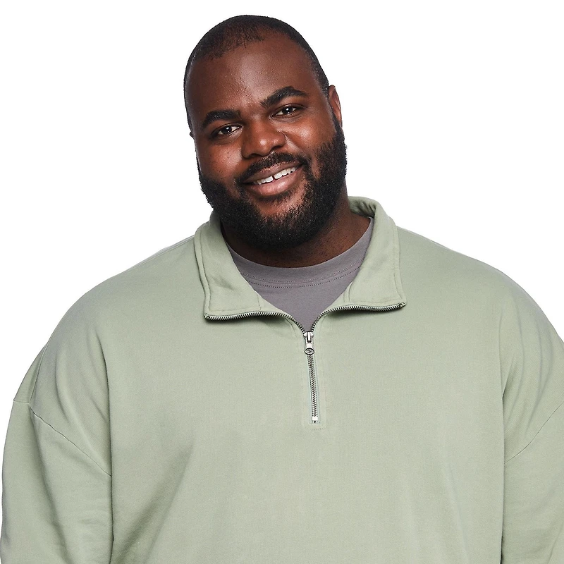 George Big Men's Quarter Zip Sweatshirt