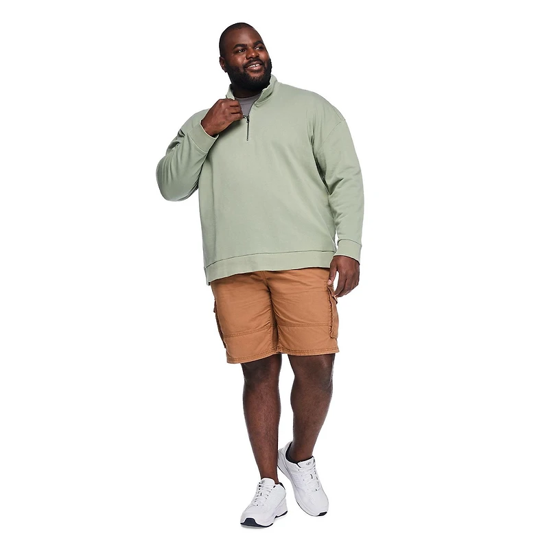 George Big Men's Quarter Zip Sweatshirt