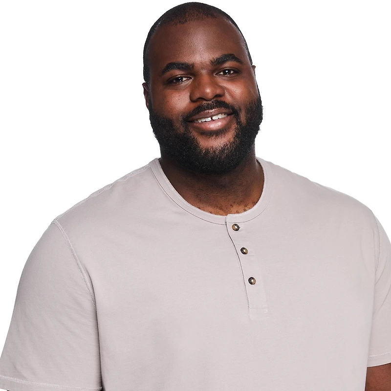 George Big Men's Washed Henley T-Shirt