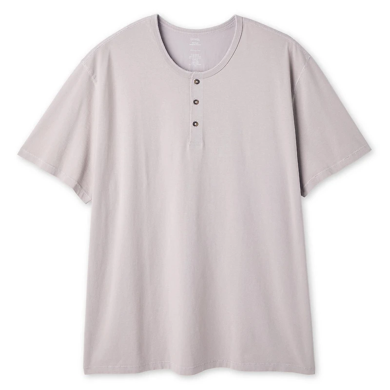 George Big Men's Washed Henley T-Shirt