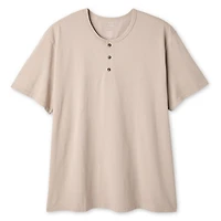 T-shirt henley délavé George Plus pour hommes