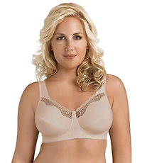 Exquisite Form #9600535 Soutien-gorge entièrement en coton à bonnets souples, dentelle