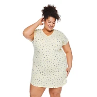 Chemise de nuit à encolure en V George Plus pour femmes
