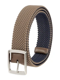 Ceinture réversible tressée en tissu extensible pour hommes de 35 mm Work to Weekend Haggar