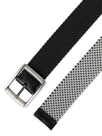 Work To Weekend by Haggar Men's 35mm Reversible Stretch Fabric Braid Belt