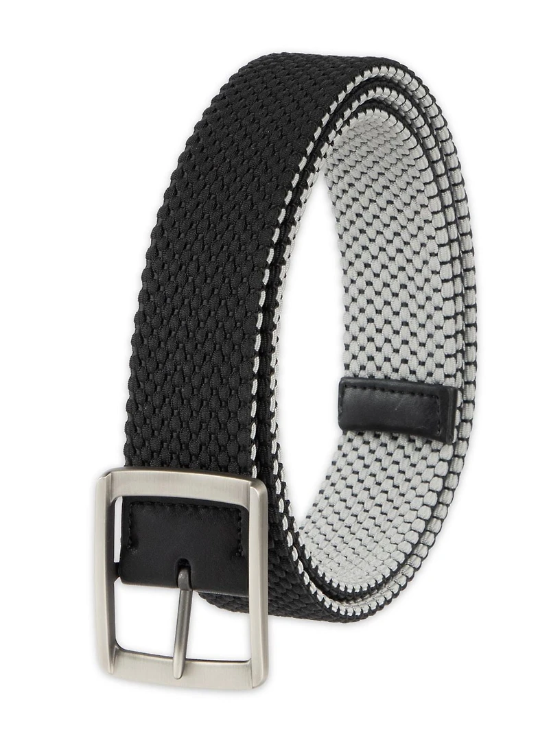 Work To Weekend by Haggar Men's 35mm Reversible Stretch Fabric Braid Belt