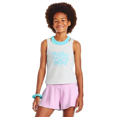 Justice Girls' Layered Rib Tank Top