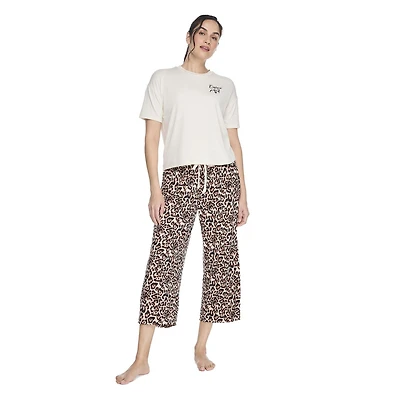 Pyjama 2 pièces avec capri George pour femmes