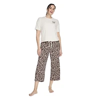 Pyjama 2 pièces avec capri George pour femmes