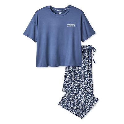 Pyjama 2 pièces avec capri George Plus pour femmes