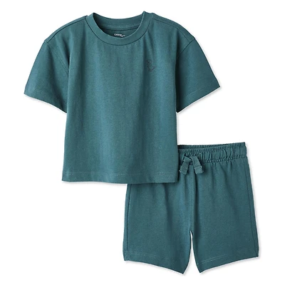 George Baby Boys' Two Piece T-Shirt and Short Set