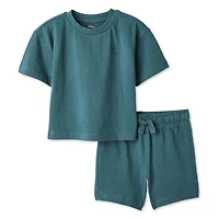 George Baby Boys' Two Piece T-Shirt and Short Set