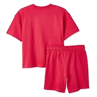 Ensemble 2 pièces avec t-shirt et short George pour petits garçons