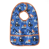 Bavoirs pour bébé George Baby, résistants à l'eau, lavables, résistants aux taches et aux odeurs, lot de 3 comprenant 1 bavoir surdimensionné pour plus de couverture, camions