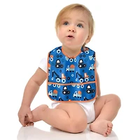 Bavoirs pour bébé George Baby, résistants à l'eau, lavables, résistants aux taches et aux odeurs, lot de 3 comprenant 1 bavoir surdimensionné pour plus de couverture, camions