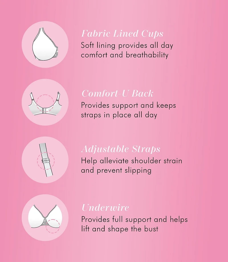 Exquisite Form #9675094 FULLY Soft Cup Full-Coverage Bra, Underwire