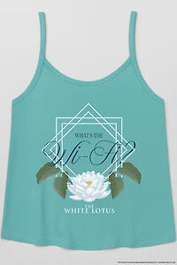 Ensemble de Pyjama Camisole et Short The White Lotus Pour Femmes What's The Wi-Fi? - 2 Pièces