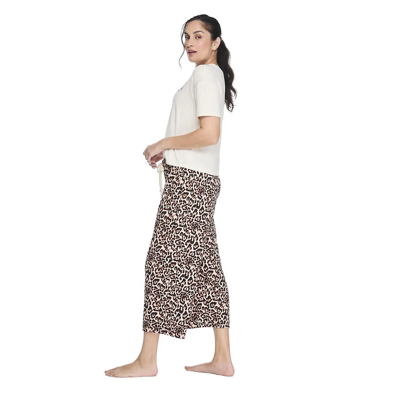 Pyjama 2 pièces avec capri George pour femmes