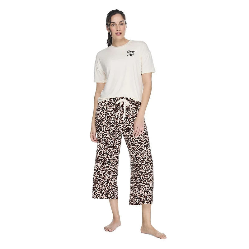 George Women's Two Piece Capri Pajama Set