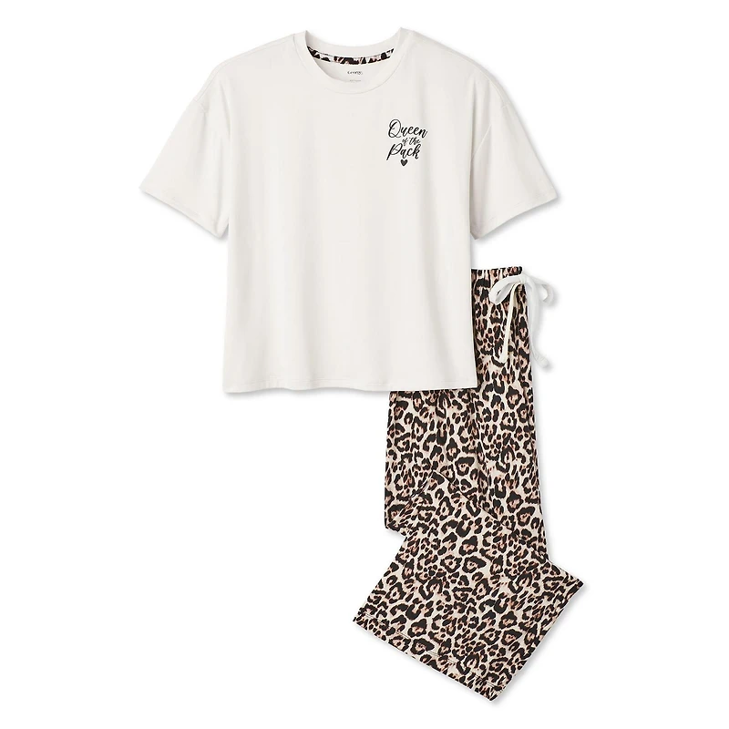 Pyjama 2 pièces avec capri George pour femmes