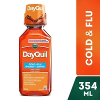 Médicament liquide DayQuil rhume et grippe 354 ml