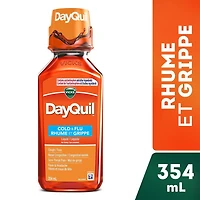 Médicament liquide DayQuil rhume et grippe 354 ml