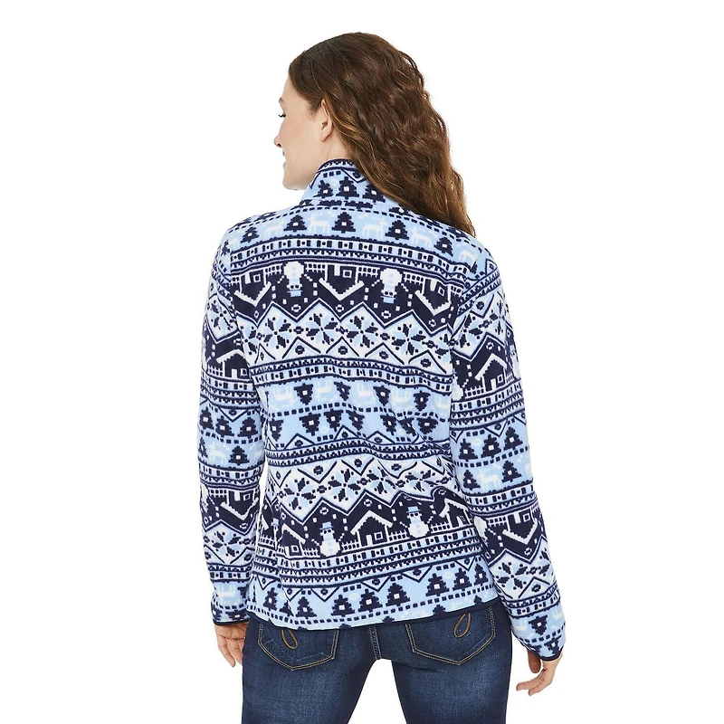 Chandail en molleton à manches longues imprimé sur l’ensemble George pour femmes