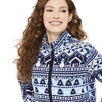 George Women's Long Sleeve All-Over Print Fleece