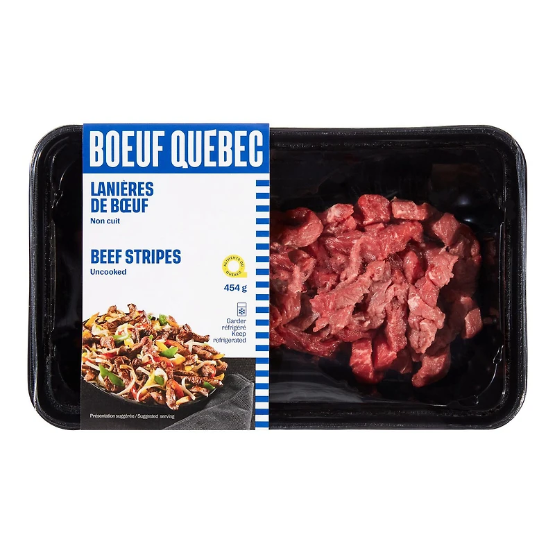 Lanières de bœuf Bœuf Québec