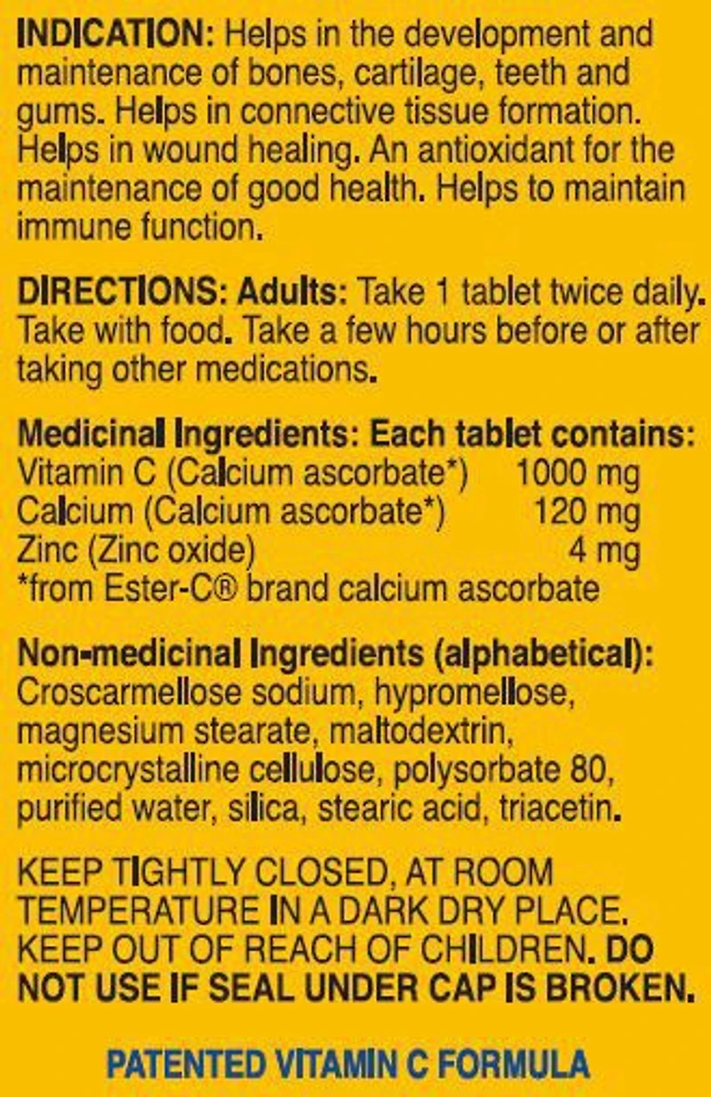 Ester-C Vitamin C Coated Tablets