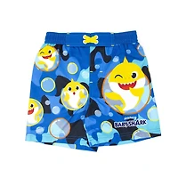 Baby Shark Toddler boy`s printed swim short with elastic waist band