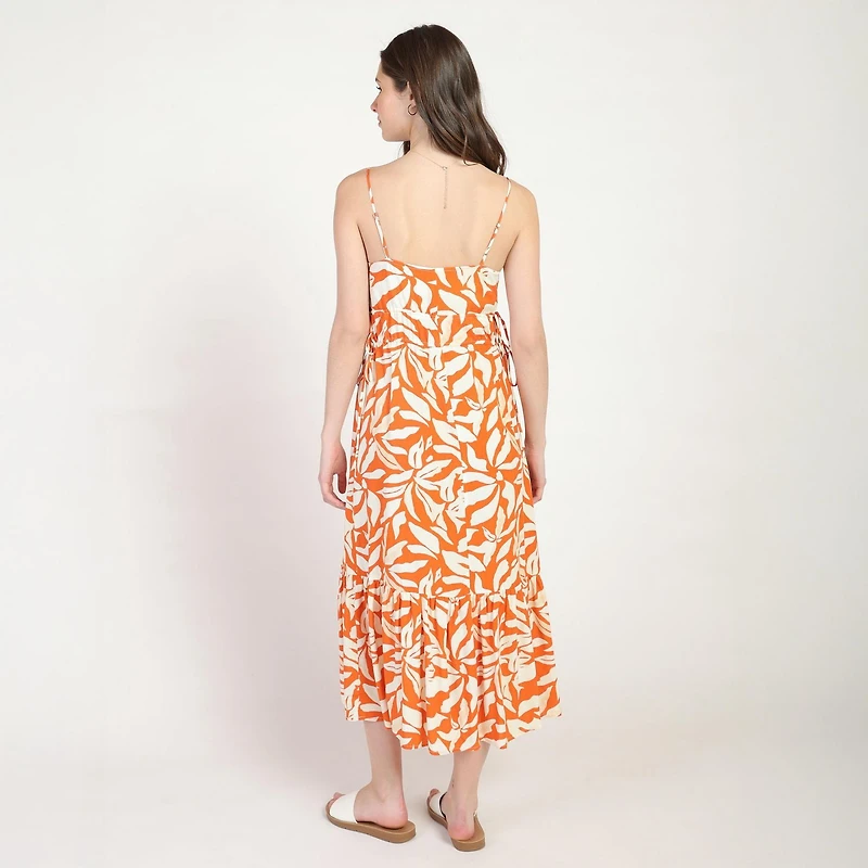 Bloom Girl, robe longue avec cordon de serrage
