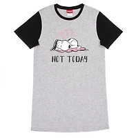Peanuts Chemise de nuit à manche courte pour femme