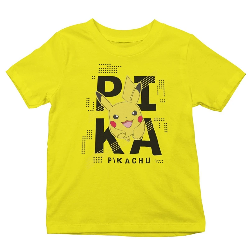 Pokemon T-Shirt col rond à manches courtes pour garçon