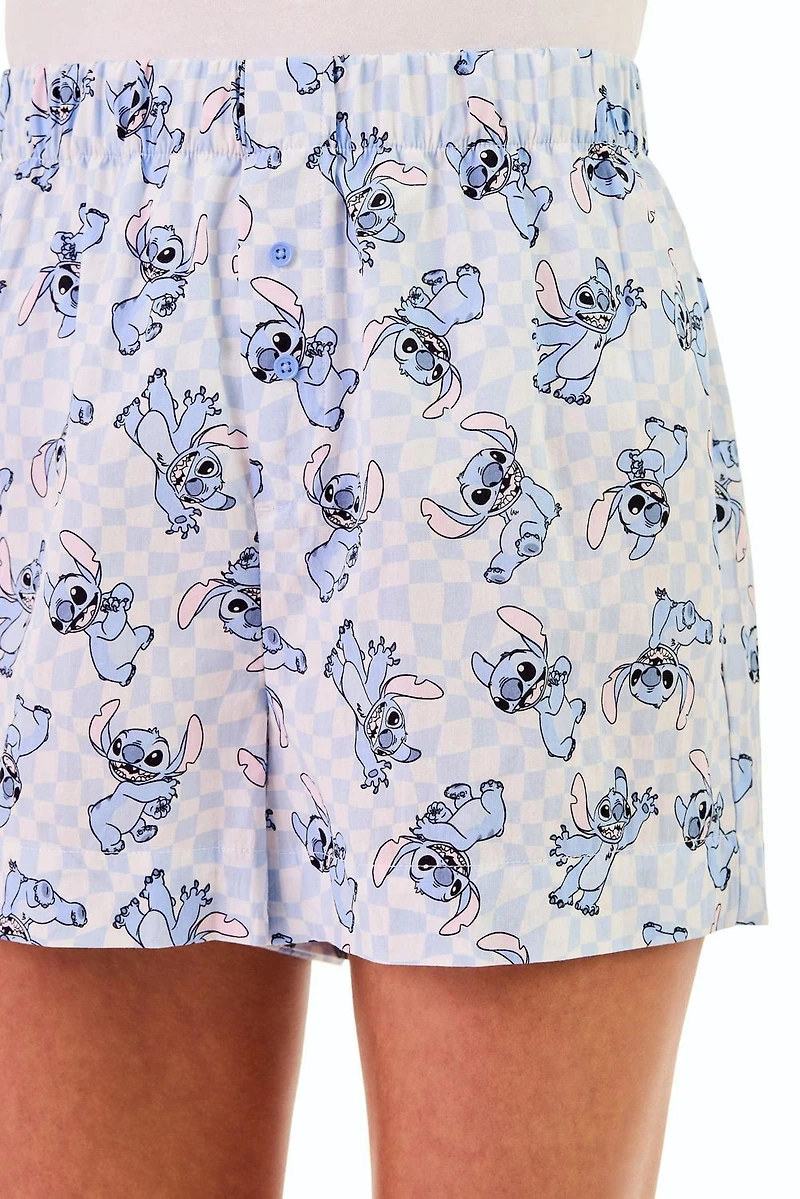 Disney Stitch Women's 2-Pack Boxer Sleep Shorts