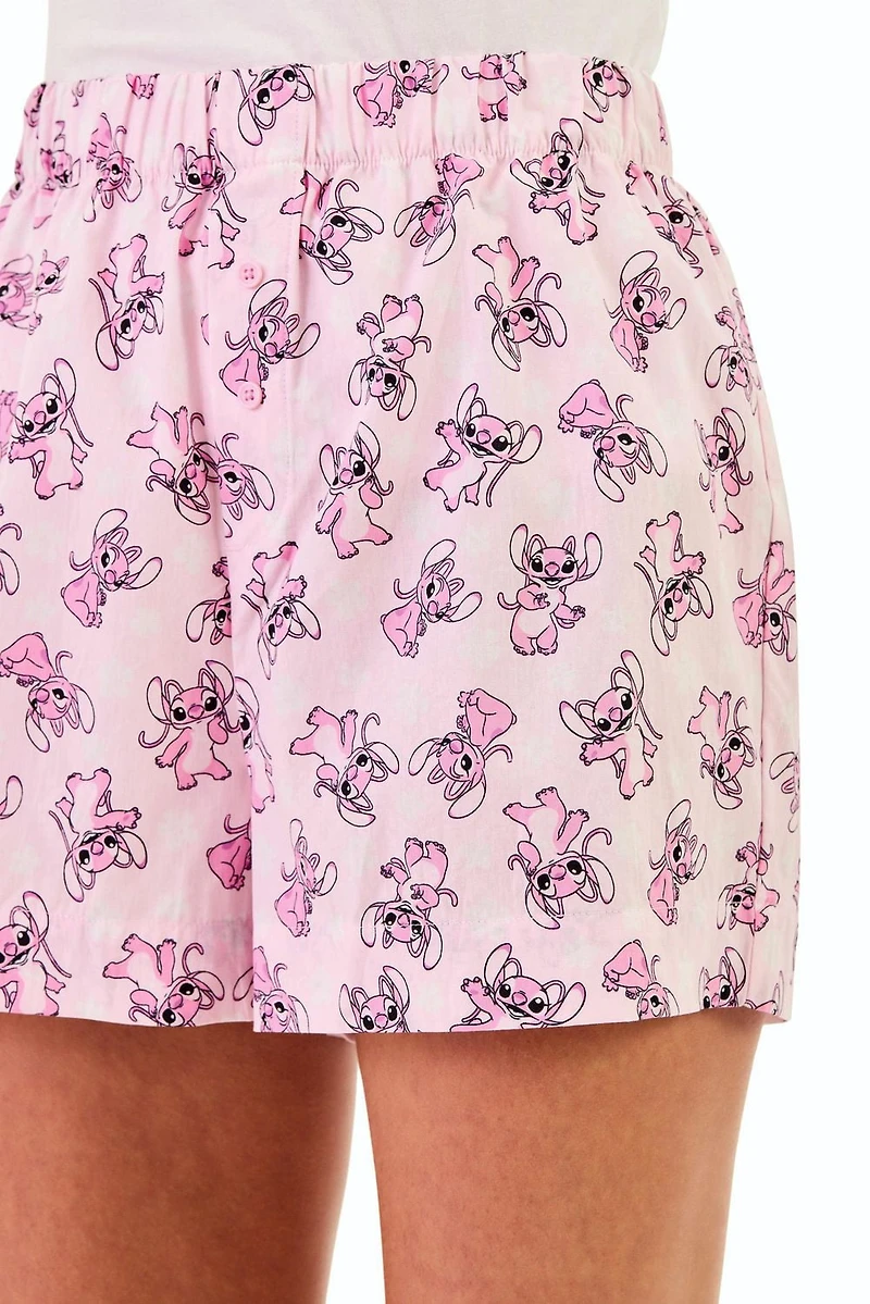 Disney Stitch Women's 2-Pack Boxer Sleep Shorts