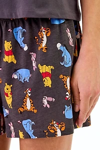 Ensemble t-shirt et boxer de nuit Disney Winnie l'ourson pour femmes