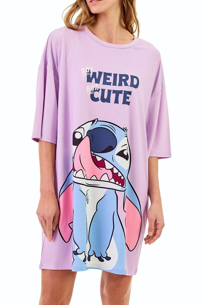 T-shirt de nuit Disney Stitch pour femmes