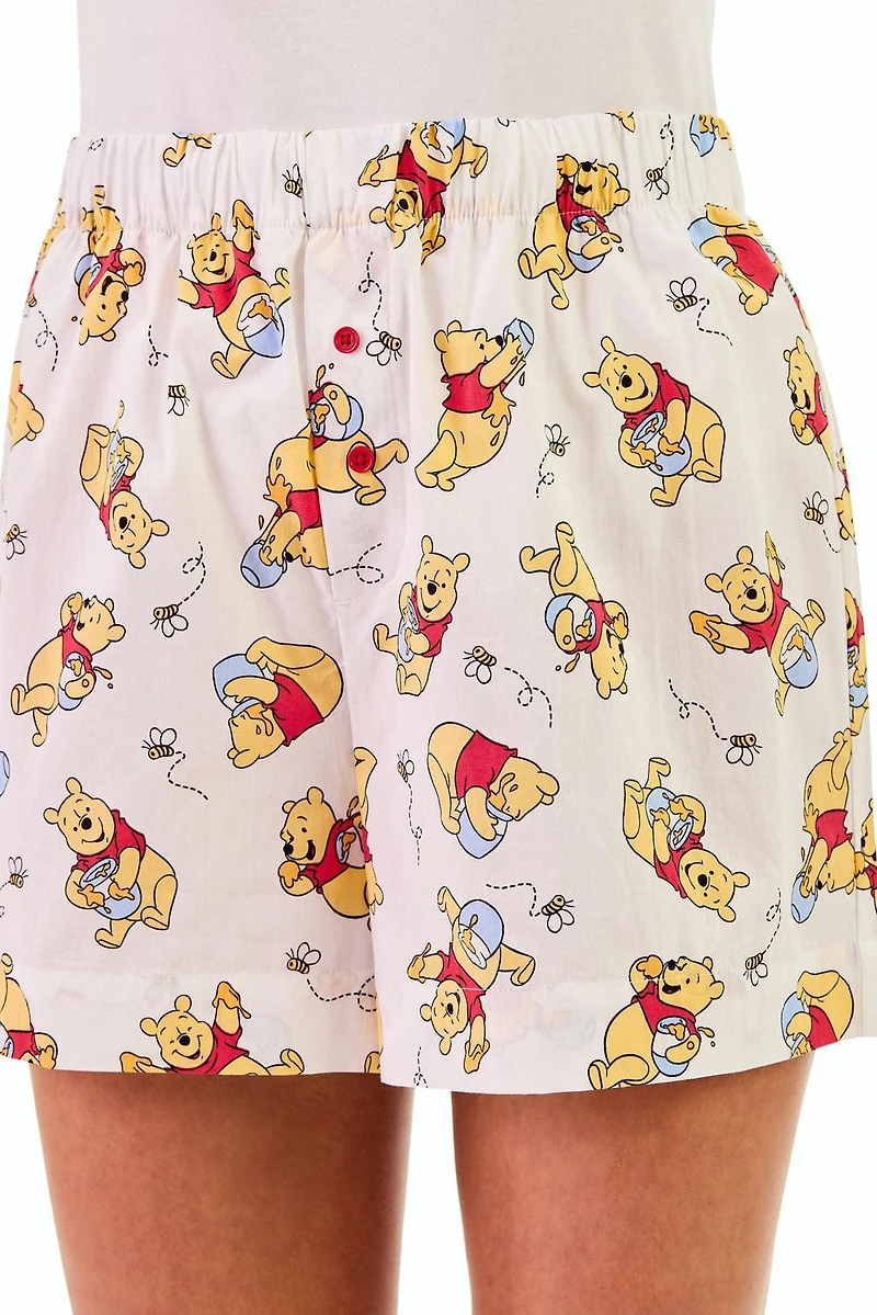 Disney Winnie the Pooh Women's 2-Pack Boxer Sleep Shorts