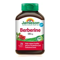 Jamieson capsules de berbérine, 500 mg, végétérienne, 70 capsules