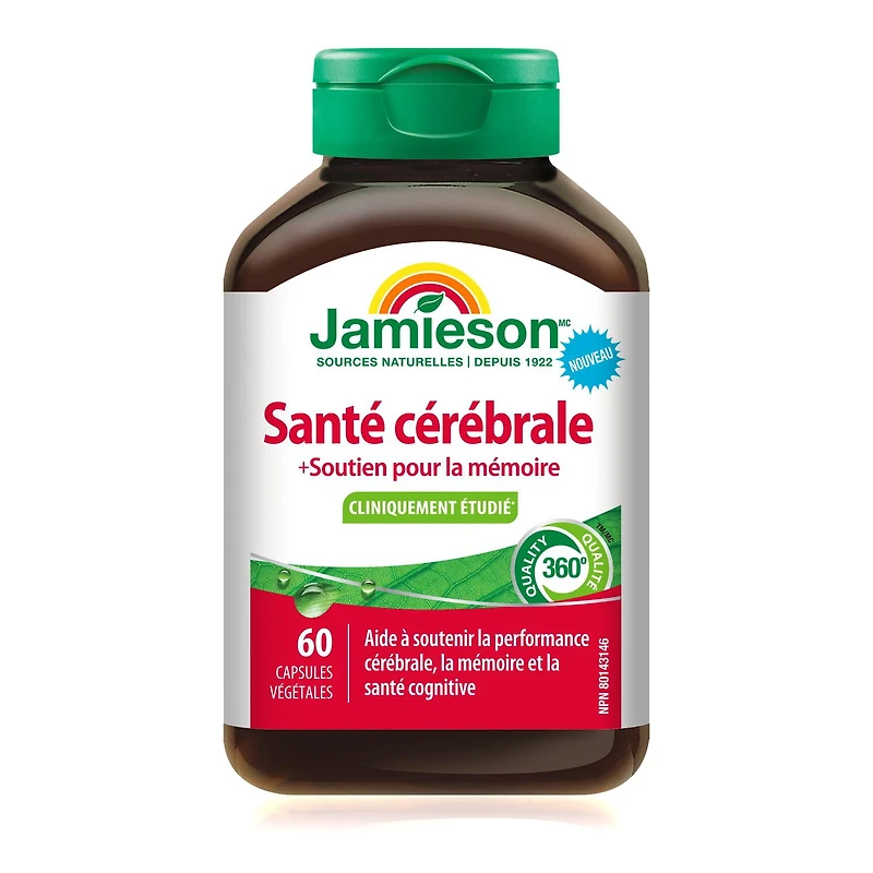 Jamieson capsules santé cérébrale, 60 capsules