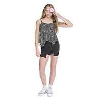 My Sister's Closet Girls' Hanky Hem Babydoll Cami