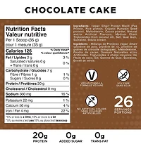 Revolution Nutrition, Vegan Smart, Vegan Protein Powder, 20g Of Protein Per Scoop, 908g, 26 Servings, Dairy Free, Plant Based, Sugar Free, Soy Free, Keto Friendly, For Men & Women, Chocolate Cake (2 Pounds)