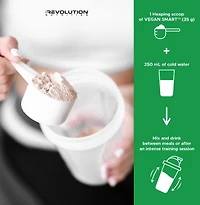 Revolution Nutrition, Vegan Smart, Vegan Protein Powder, 20g Of Protein Per Scoop, 908g, 26 Servings, Dairy Free, Plant Based, Sugar Free, Soy Free, Keto Friendly, For Men & Women, Chocolate Cake (2 Pounds)