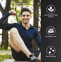 Revolution Nutrition, Vegan Smart, Vegan Protein Powder, 20g Of Protein Per Scoop, 908g, 26 Servings, Dairy Free, Plant Based, Sugar Free, Soy Free, Keto Friendly, For Men & Women, Chocolate Cake (2 Pounds)