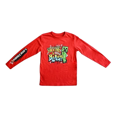 Boys Minecraft Pocket Blast Long Sleeve T-Shirt