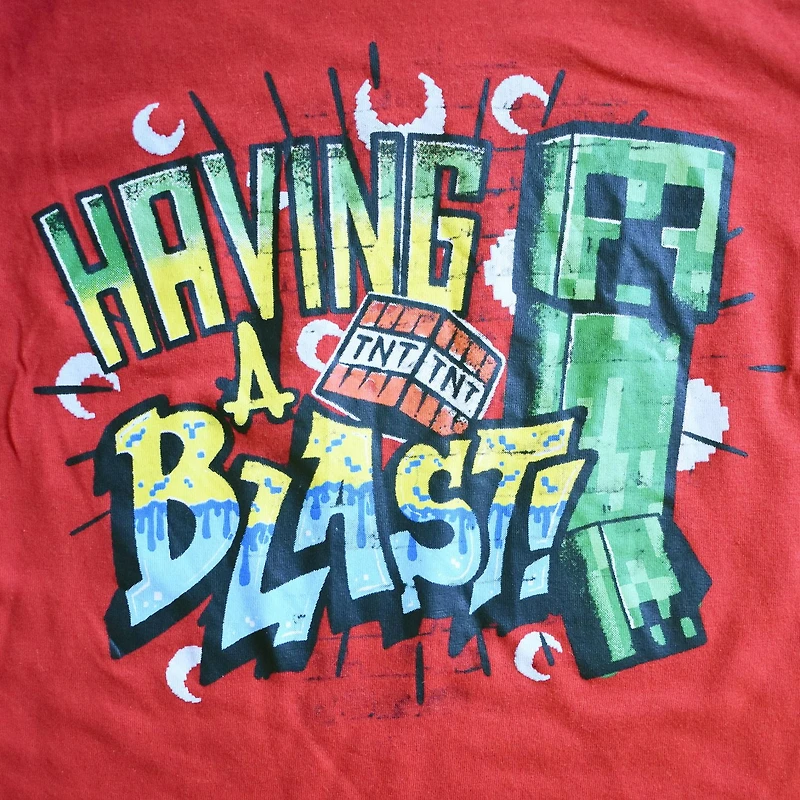 Boys Minecraft Pocket Blast Long Sleeve T-Shirt