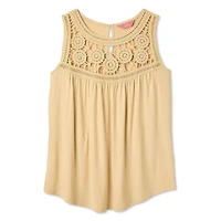 Iyla Women's Crochet Yoke Tank Top