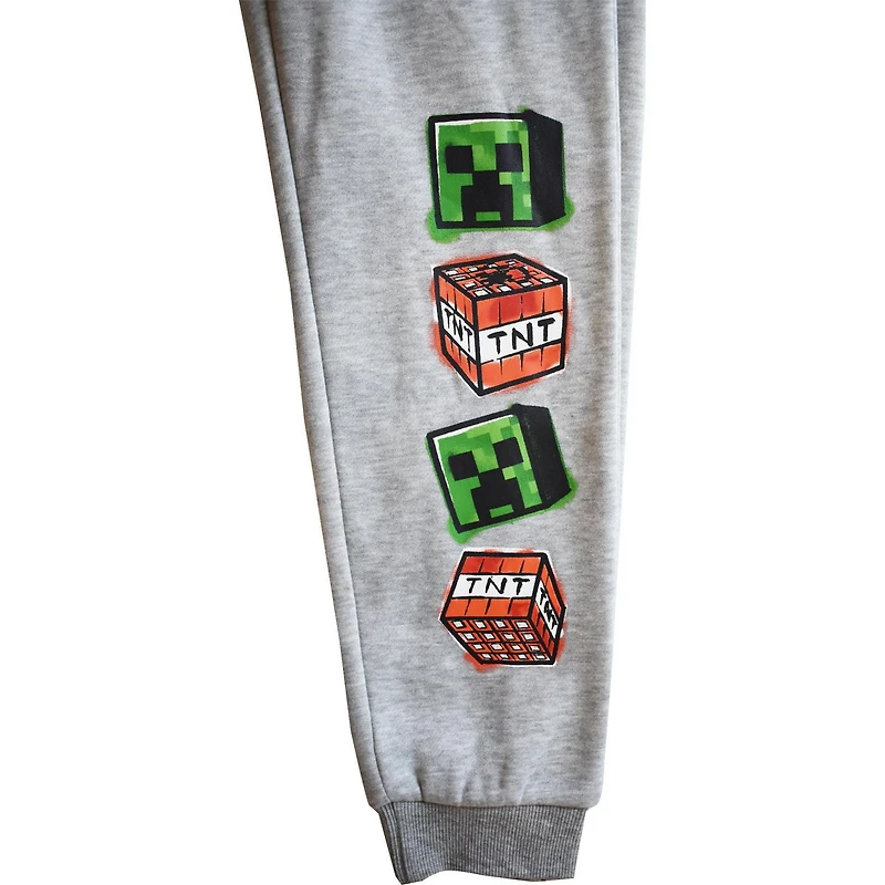 Boys Minecraft Creeper TNT Heads Drawstring Joggers