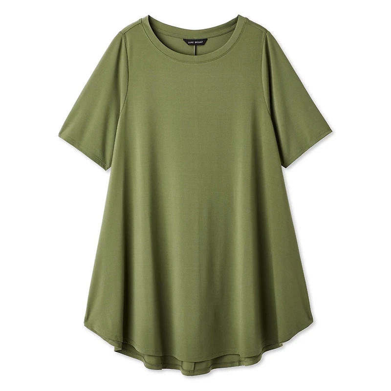 Lane Bryant Women's Plus Boat-Neck T-Shirt